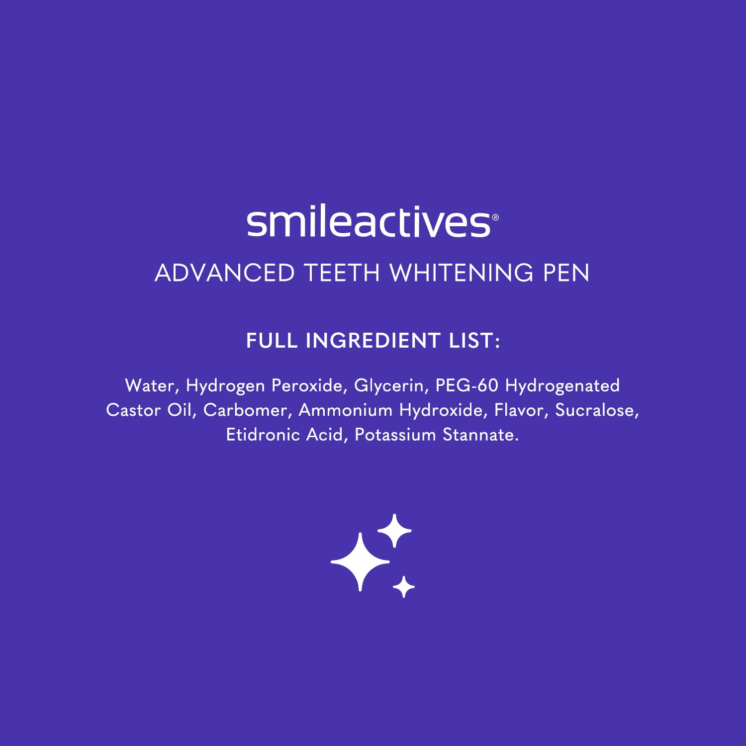 Product packaging and contents of Smileactives whitening pen