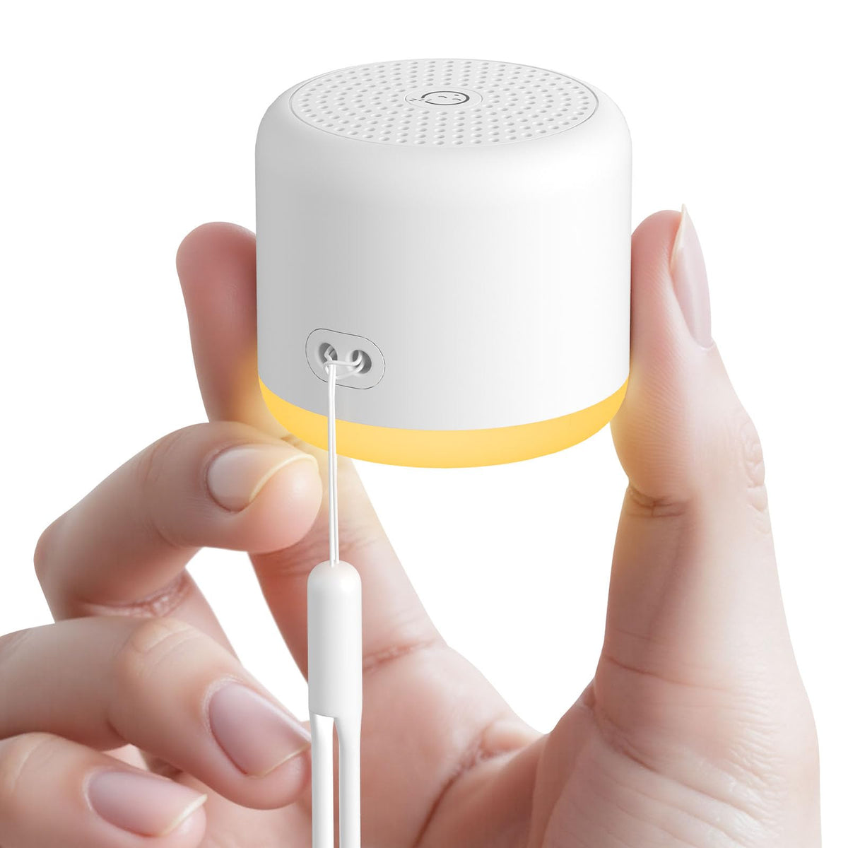 SMILEBOP travel-compact white noise machine for on-the-go soothing.