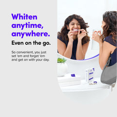 Box with whitening strips ready for daily use