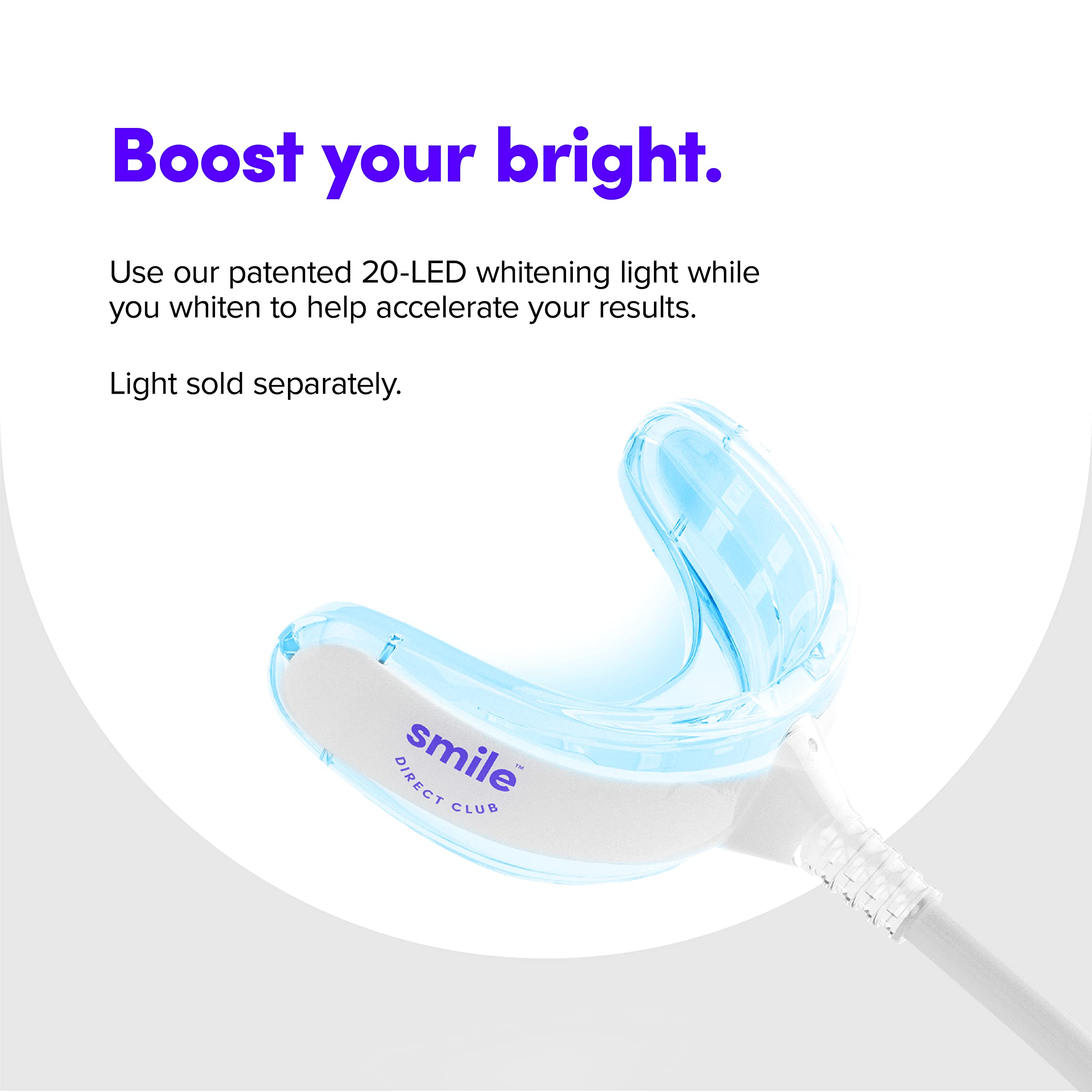 Carefully labeled 8 pens in SmileDirectClub whitening kit
