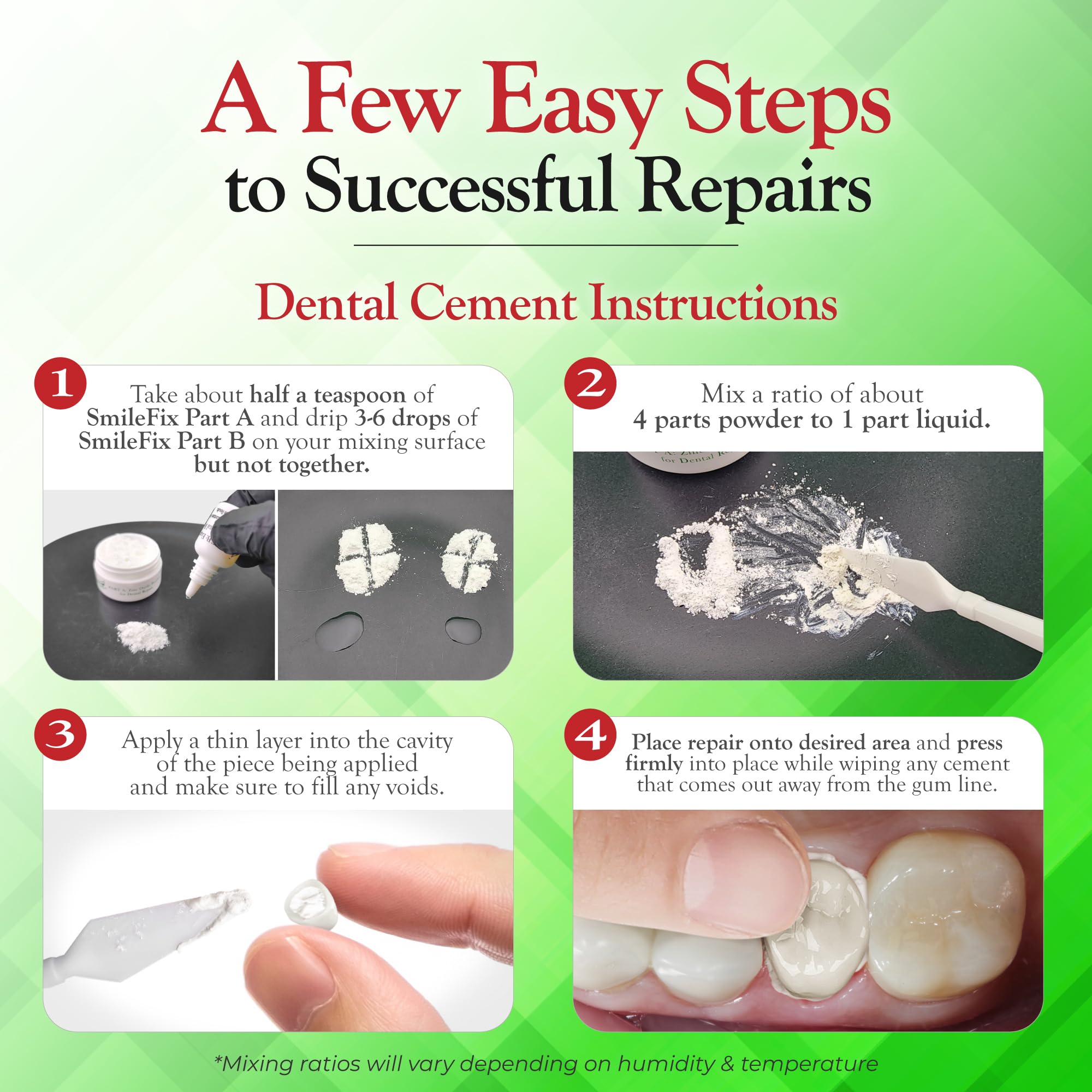 Zinc oxide and eugenol cement prepared for dental repair - image 03