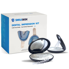 SMILESEEK clear retainers set for upper and lower teeth (2-set kit)