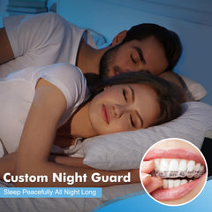 Close-up showing thickness options of SMILESEEK night guard