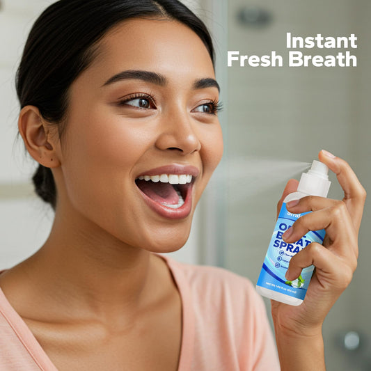 SmileShark Fresh Breath Spray 2-Pack – back label
