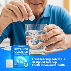 Package of SmileShark Retainer Cleaner with 60 tablets