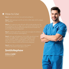 Smith & Nephew CICA-Care aftercare: clean, reusable sheet in storage