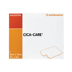 Smith & Nephew CICA-Care silicone gel sheet on forearm scar for flat, soft appearance