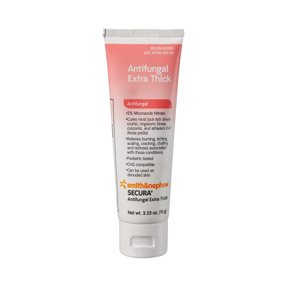 Smith & Nephew Secura 2% Miconazole tube closeup illustrating antifungal treatment option