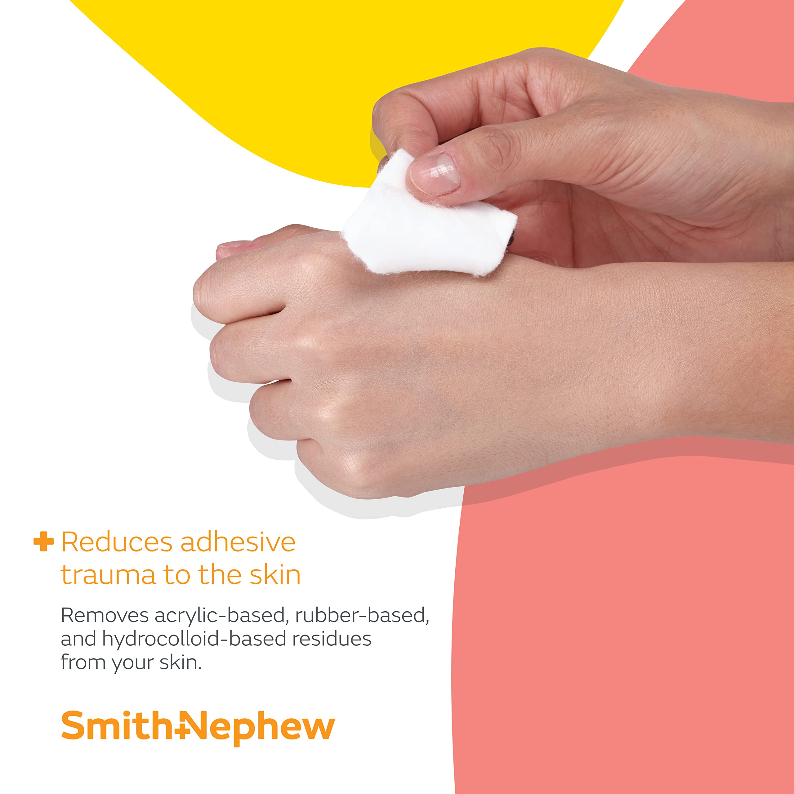 Smith & Nephew UNI-SOLVE wipes with aloe visual highlighting skin-soothing benefits.