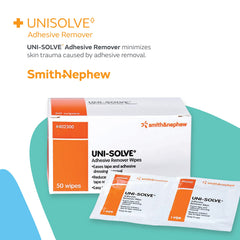 Smith & Nephew UNI-SOLVE wipes fragrance-closeup showing pleasant scent for comfortable use.