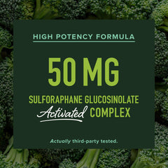 SMNutrition broccoli sprouts pack highlights glucoraphanin for overall support.