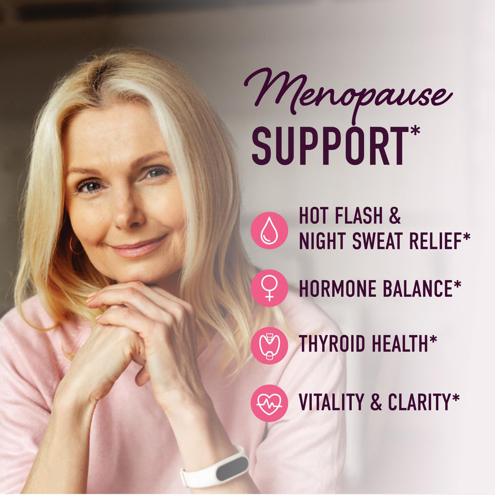 SMNutrition Menopause Support Gummies phytoestrogen ingredients close-up, may ease common symptoms.