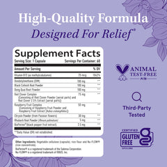 SMNutrition Menopause Support pills ready for daily use to support hot flashes and night sweats.