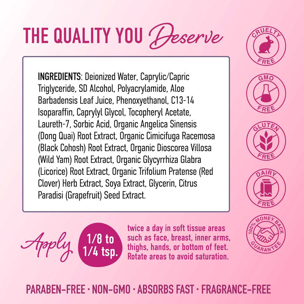 SMNutrition Phyto Estrogen Cream pump shown for easy daily use