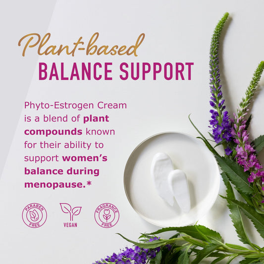 SMNutrition Phyto Estrogen Cream ingredient blend with Black Cohosh and Dong Quai for balance
