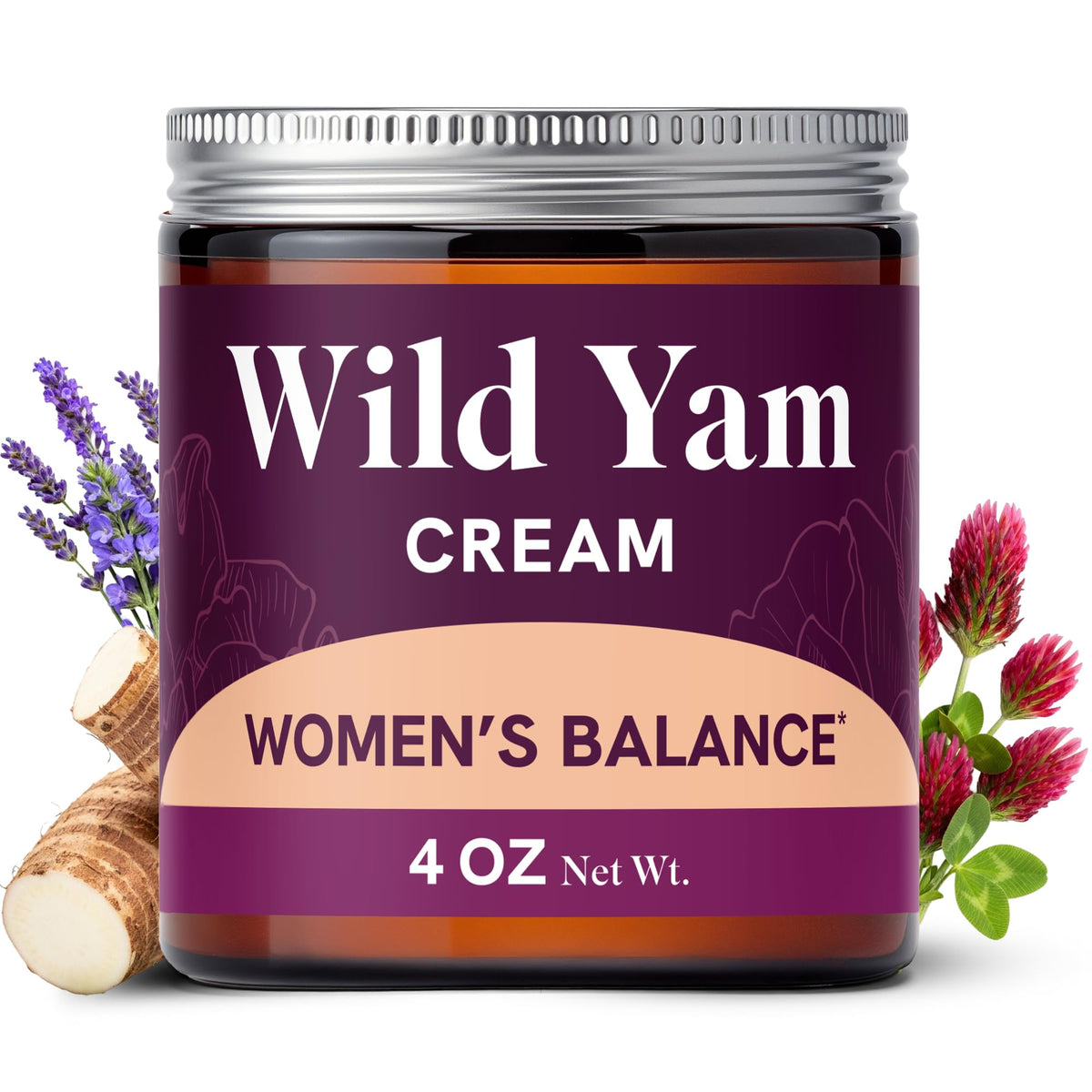 SMNutrition Wild Yam Creme jar closeup highlights hormone-support cream for daily use