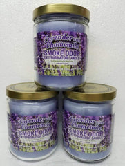 Smoke Odor Exterminator Lavender Chamomile 13 oz jar candle - set of three (image 1)