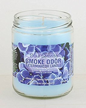 Blue Serenity Smoke Odor Exterminator 13oz Jar Candle