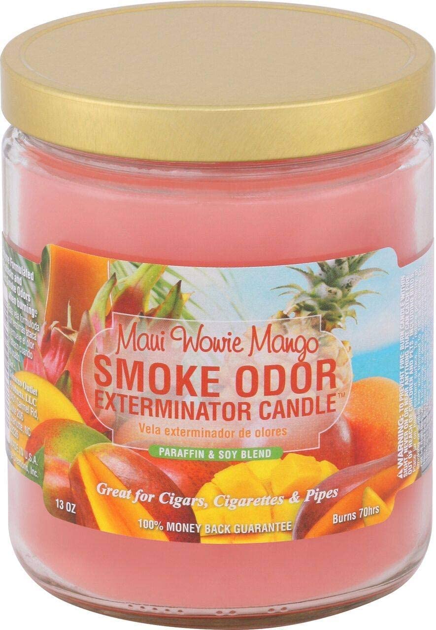 Smoke Odor Exterminator 13oz Jar Candle Maui Wowie Mango front view