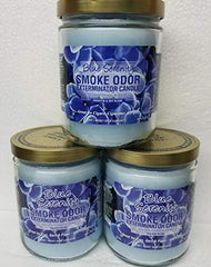 Blue Serenity Smoke Odor Exterminator 13oz Jar Candle - set of three - image 2
