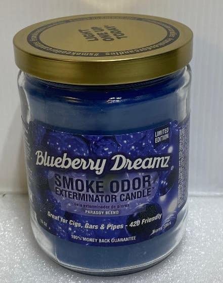 Blueberry Dreamz Candle 13oz - label and packaging