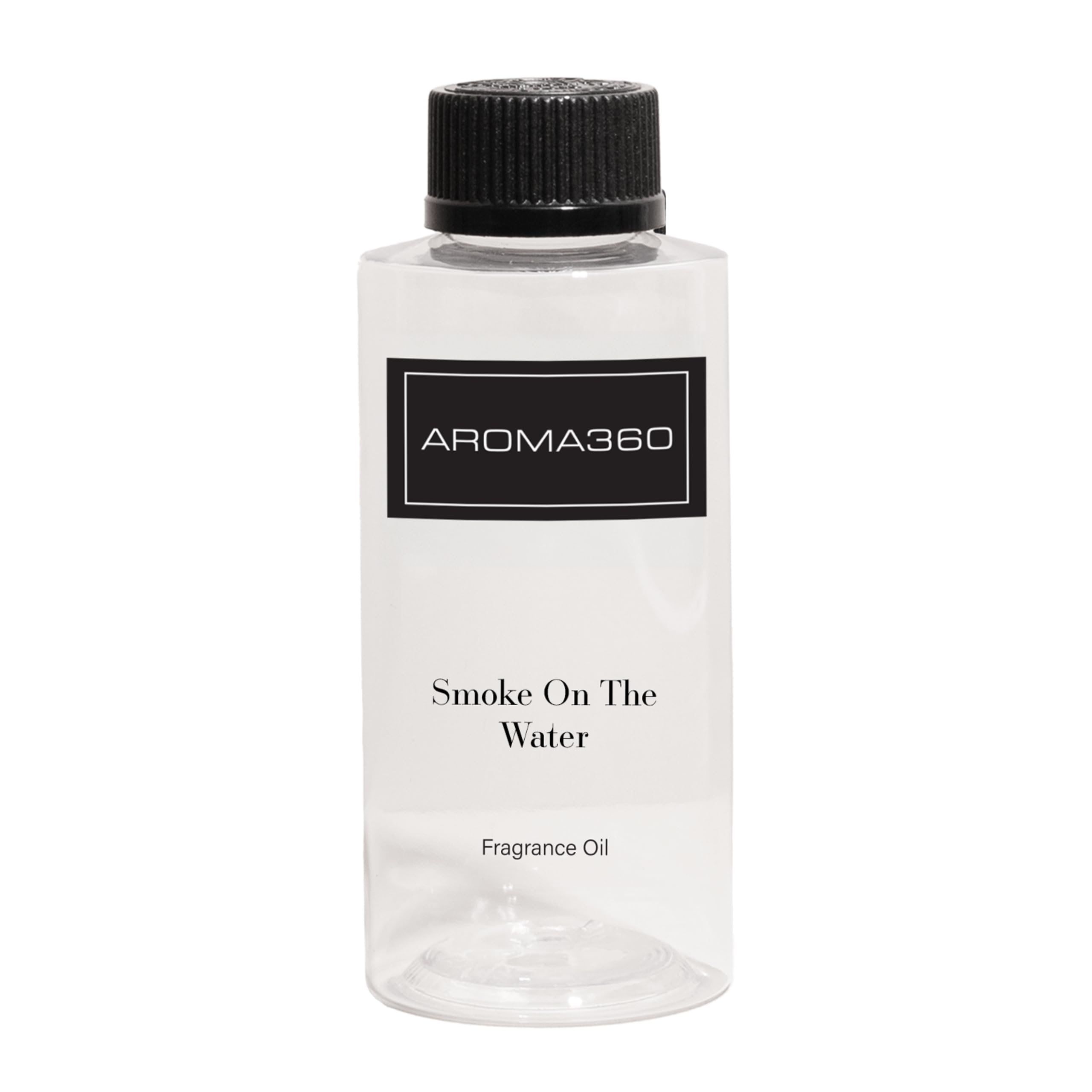 Smoke on The Water 200mL Aroma360 fragrance oil bottle on white background