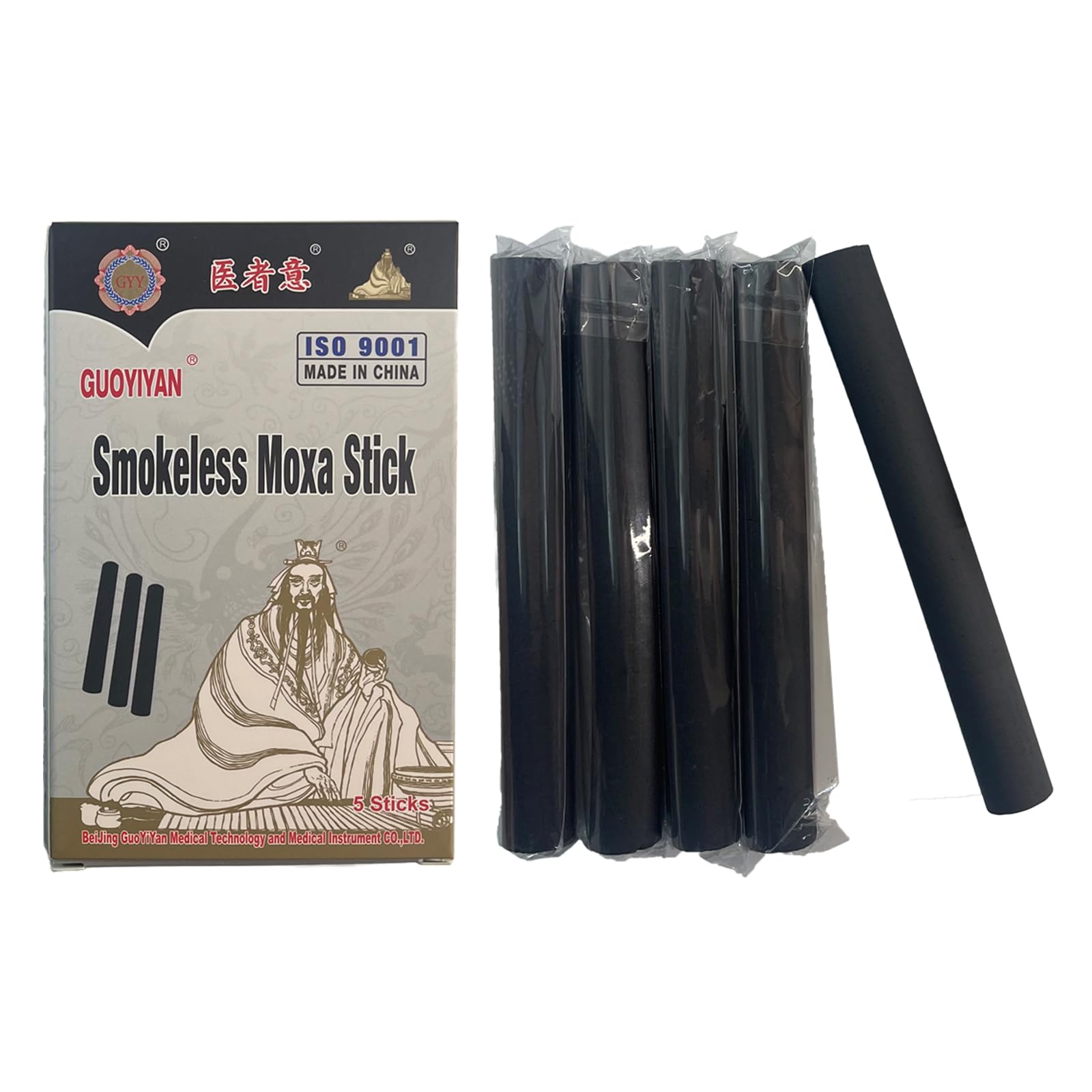 Smokeless moxa sticks 5 pcs - close-up