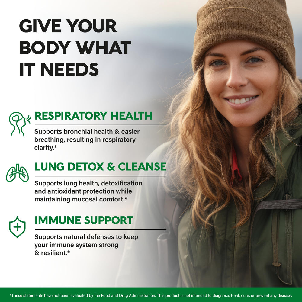 Smokers lung cleanse capsules bottle