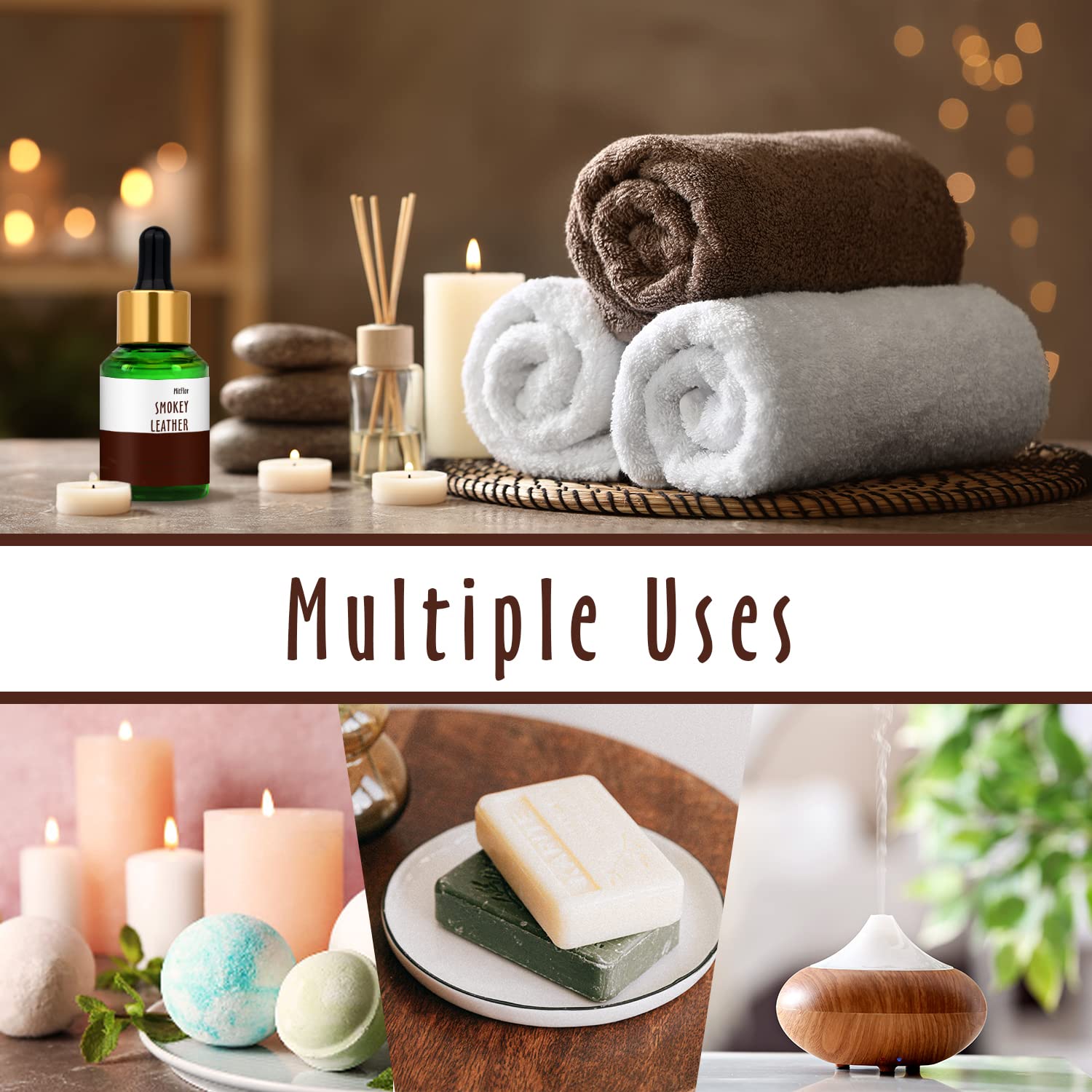 Fragrance oil suitable for diffusers, candles, and soaps