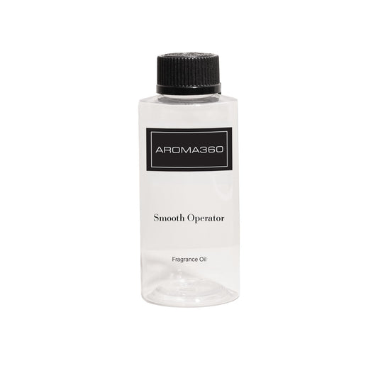 Smooth Operator 200mL Aroma360 fragrance oil bottle for diffuser in a luxury home setting