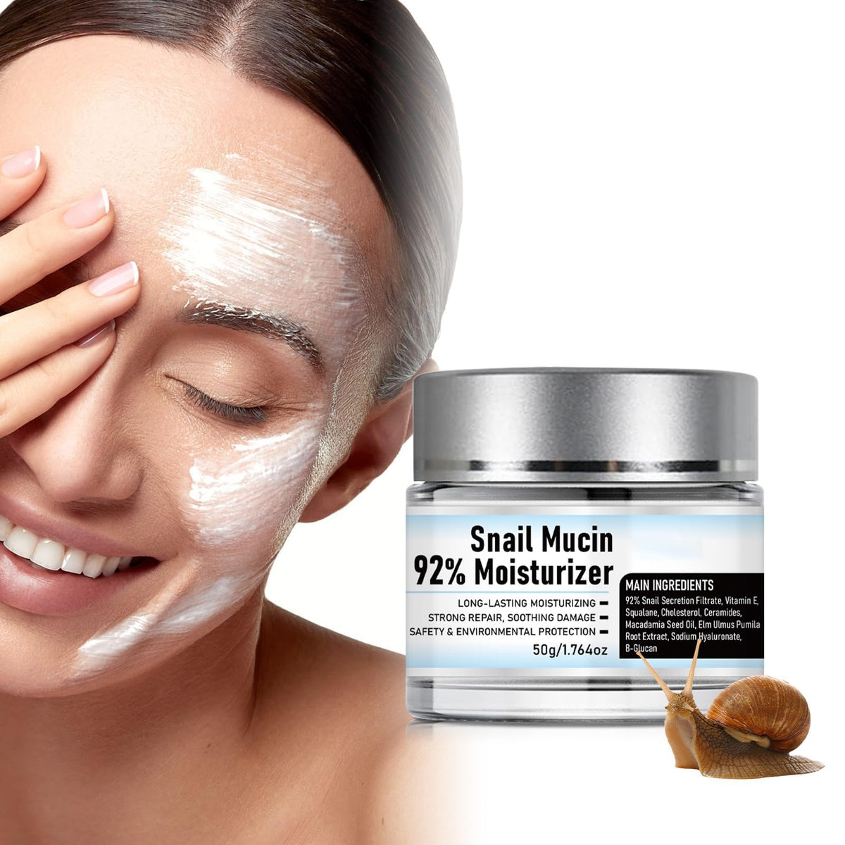 Snail Mucin Original bottle pour shows lightweight hydration for daily use