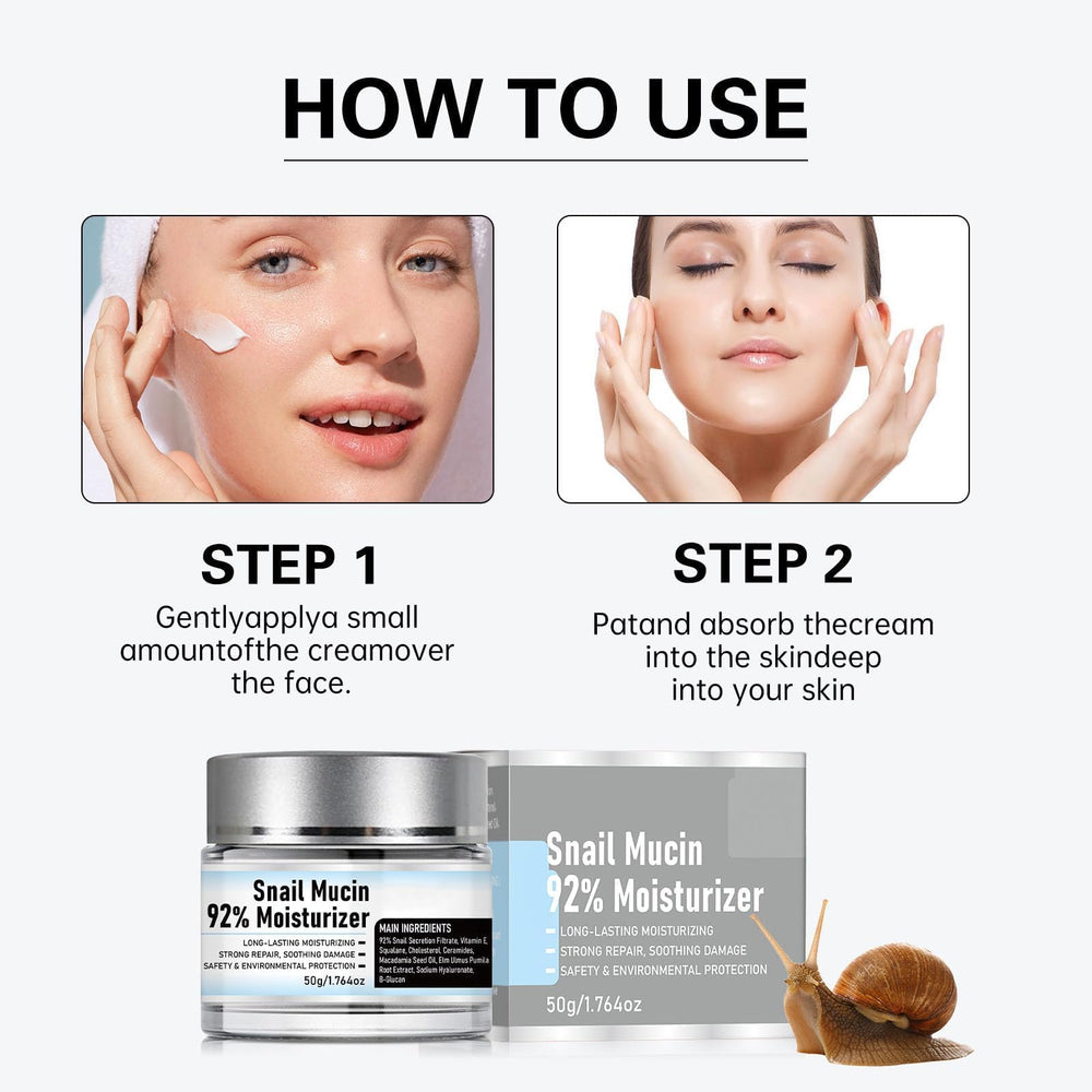 Skin glow after using Snail Mucin Original cream