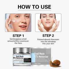 Skin glow after using Snail Mucin Original cream