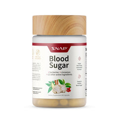 Bottle label showing berberine, CoQ10, cinnamon, alpha-lipoic acid and gymnema