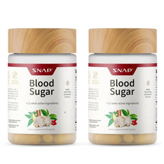Front view of Snap Supplements Blood Sugar Blend bottle
