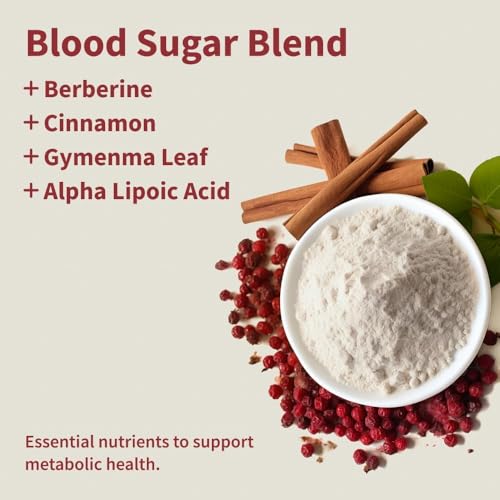 Product packaging featuring Snap Supplements Blood Sugar Blend