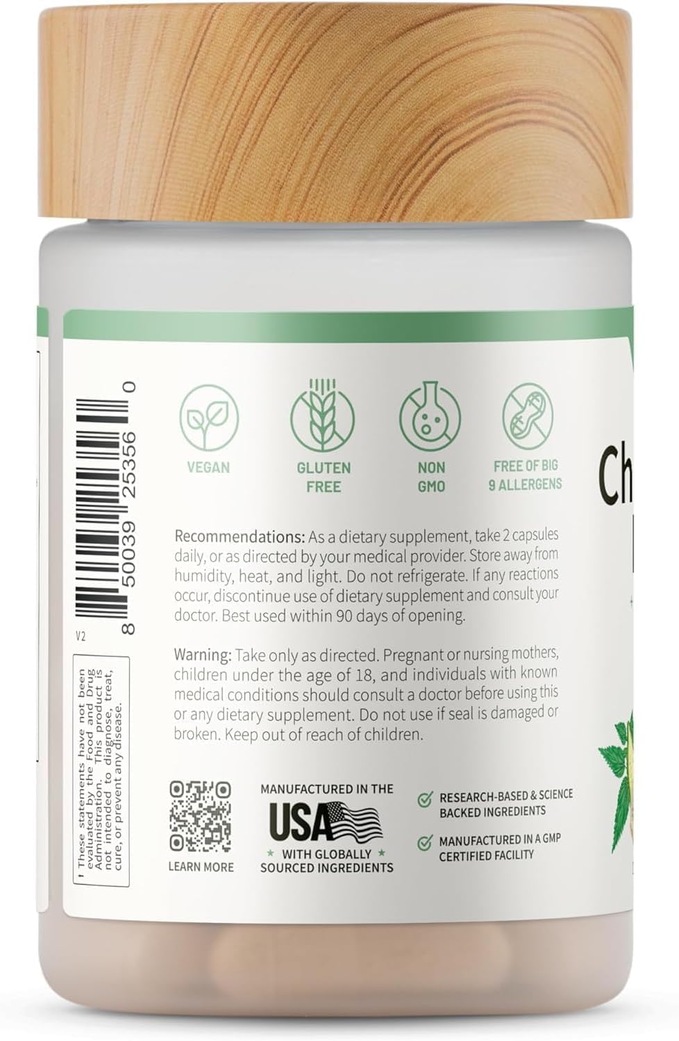 Lifestyle scene with Snap Supplements Cholesterol Health bottle on kitchen counter