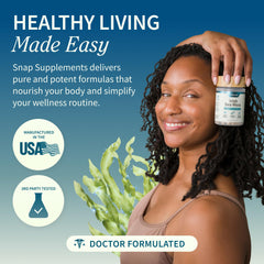 Concept image linking sea moss to healthy skin