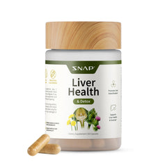 Bottle of Snap Supplements Liver Health & Detox with 60 vegetarian capsules