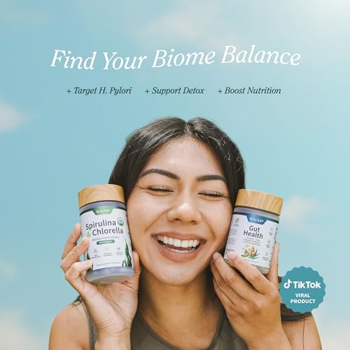 Snap Supplements organic spirulina powder for natural energy and detox-friendly greens