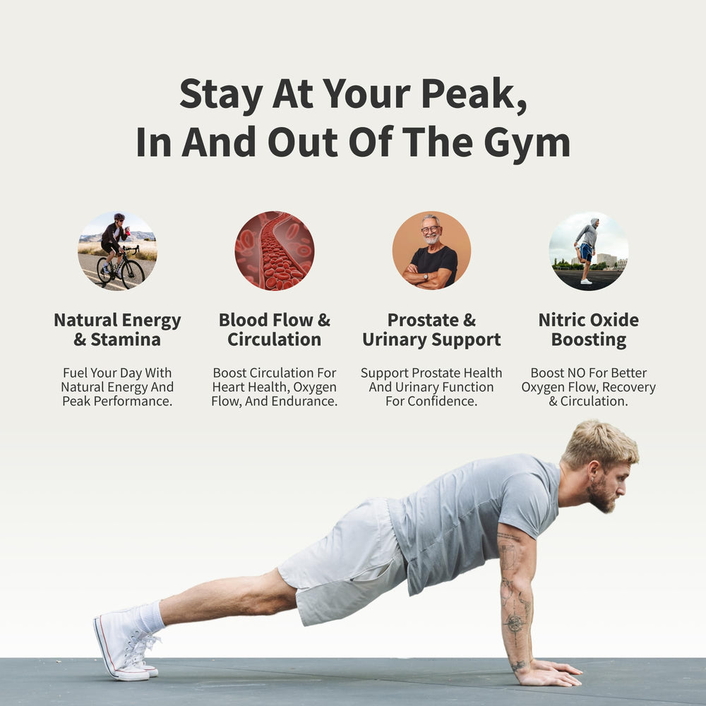 Prostate Health formula bottle featuring saw palmetto and nettle