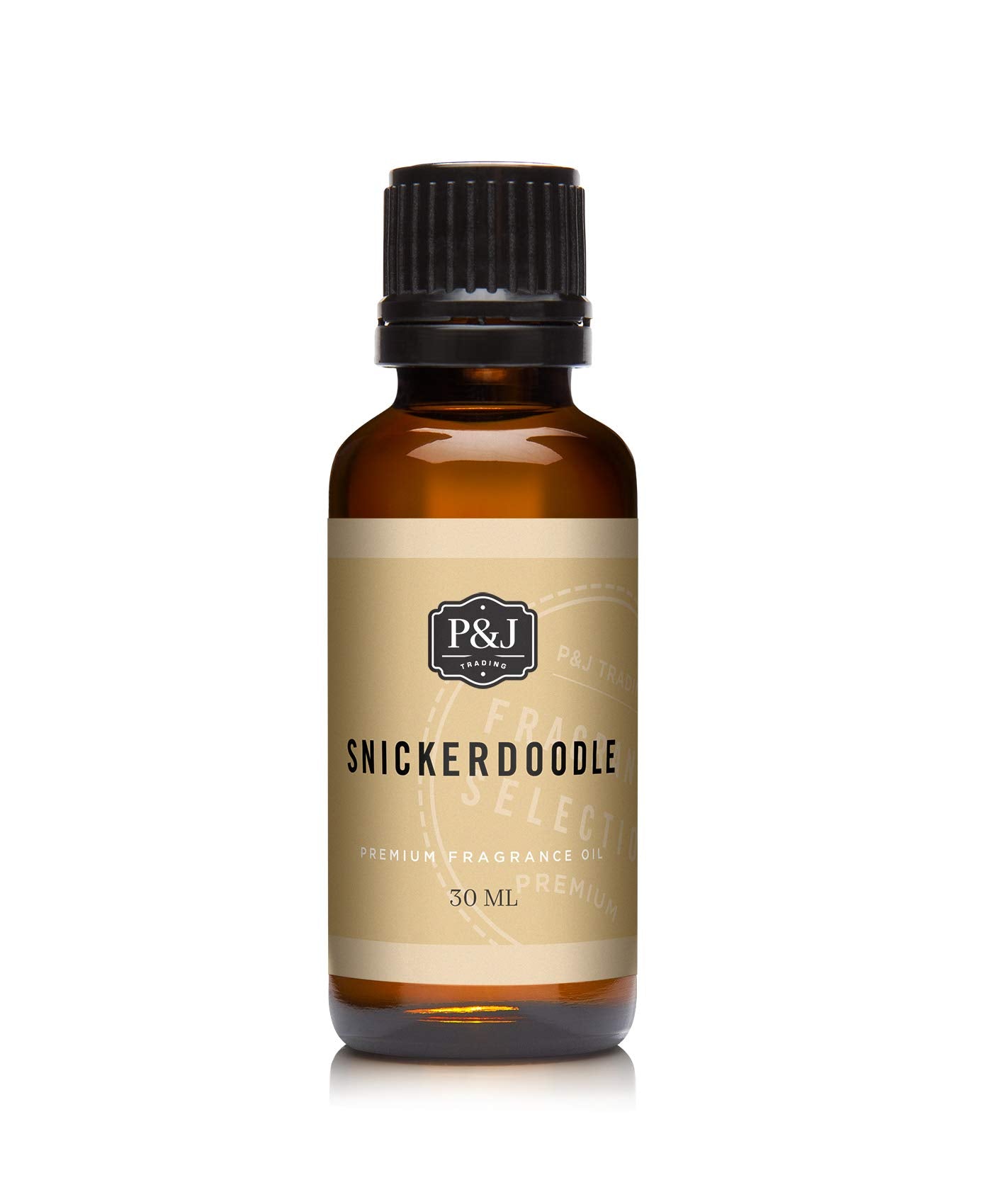 Amber bottle of Snickerdoodle scented oil 30ml with euro dropper cap