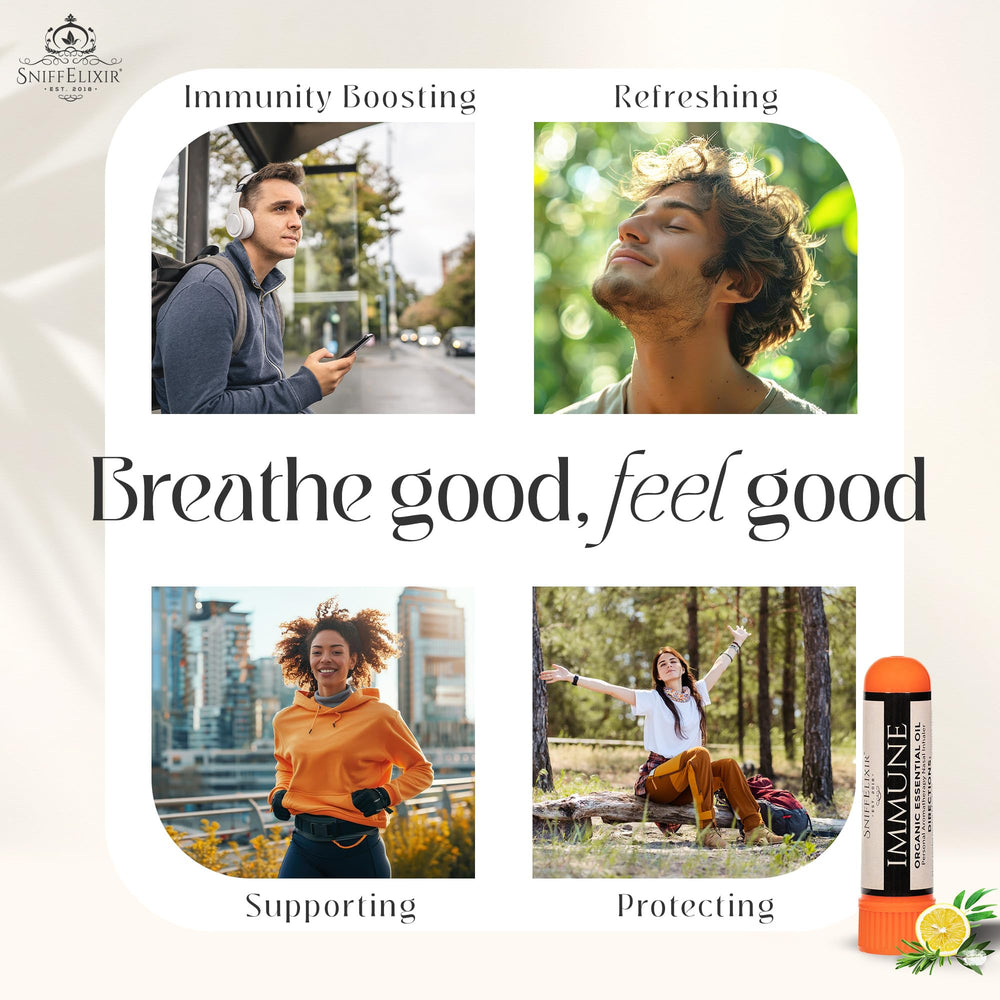 SniffElixir natural ingredients nasal inhaler highlights pure formulation