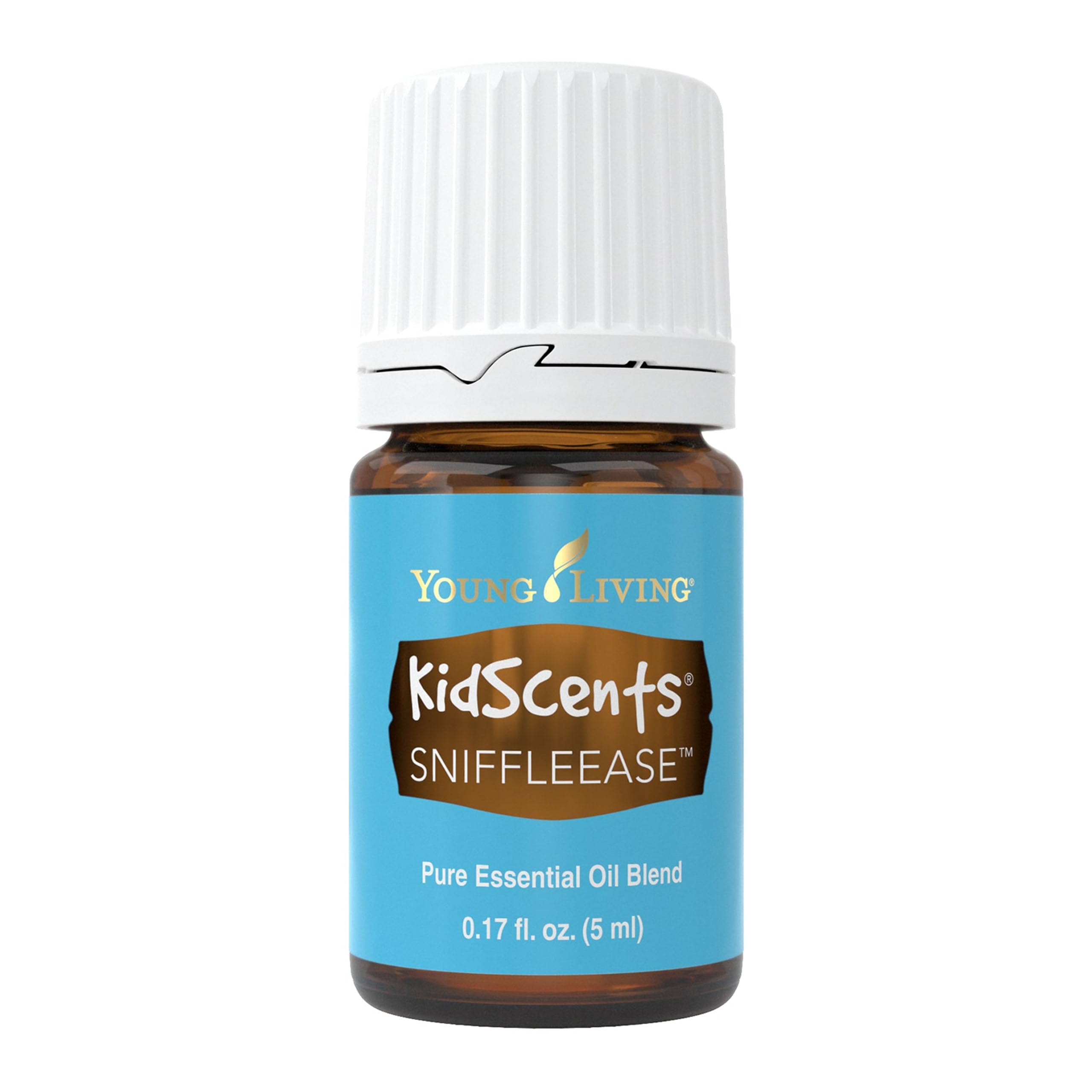 KidScents SniffleEase 5ml bottle label on white background