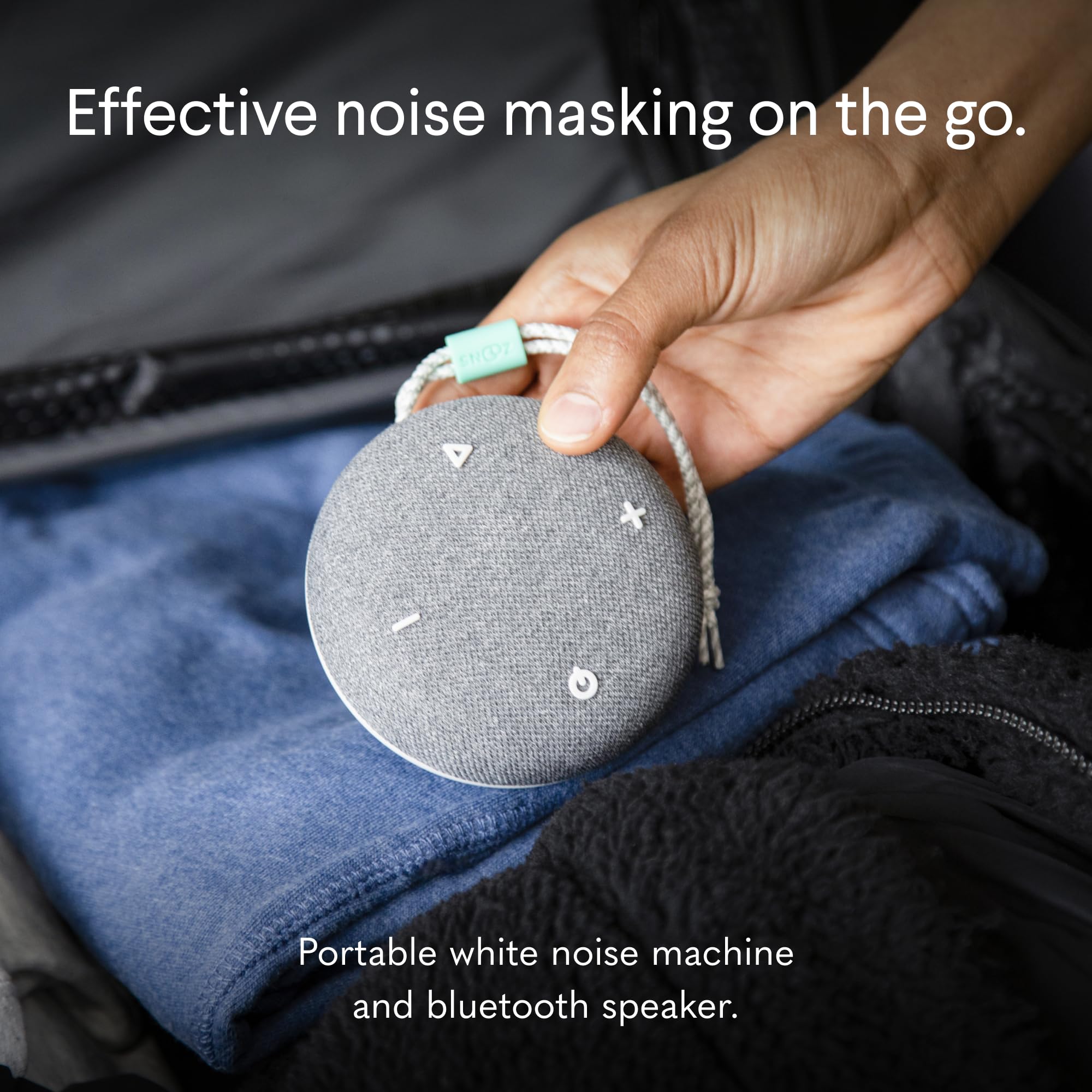 SNOOZ Go Bluetooth speaker for daytime listening and travel