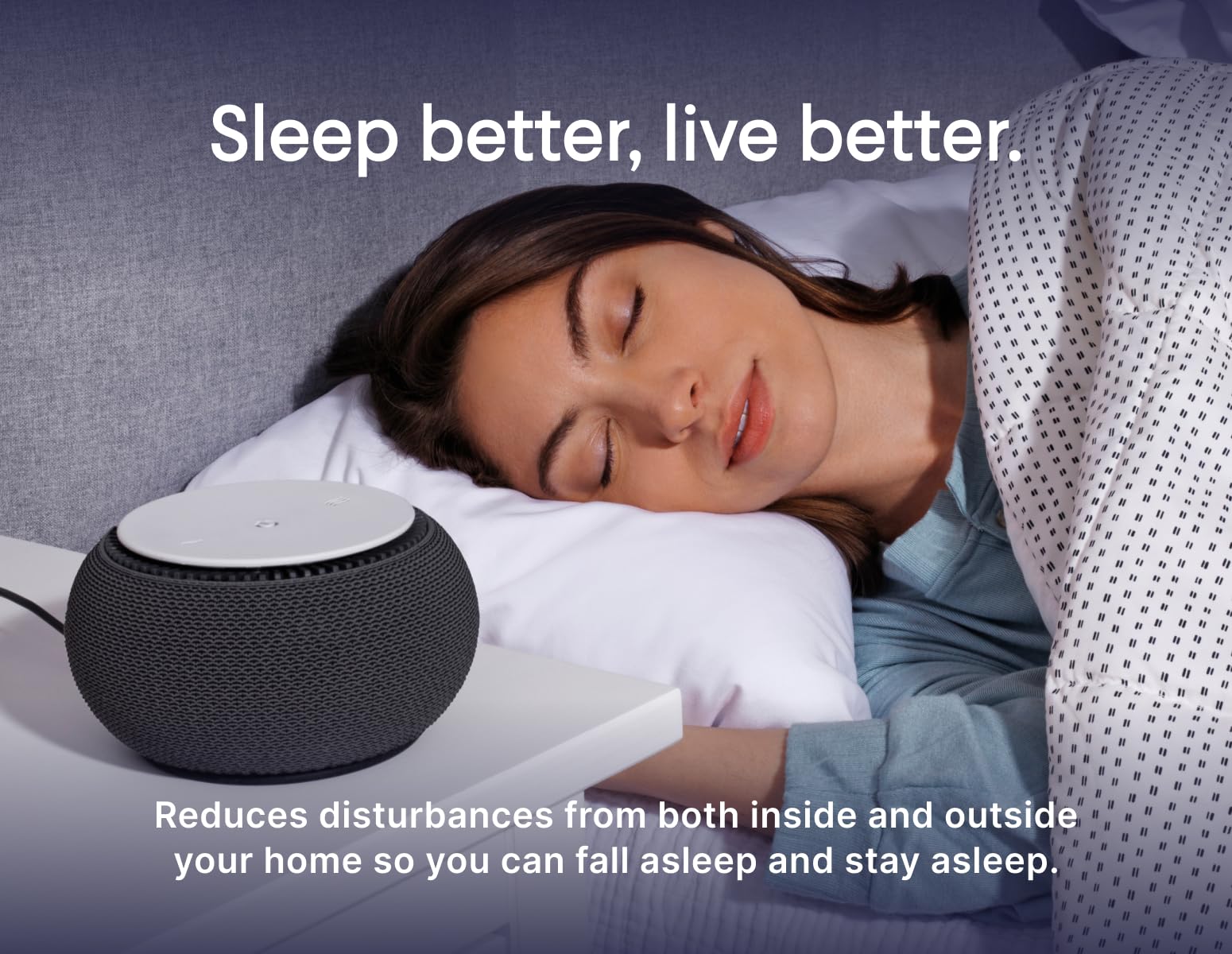 SNOOZ dimensions image highlights compact size and 6-foot cord