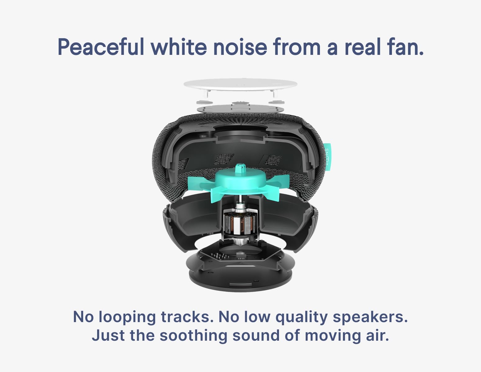 SNOOZ volume levels image highlights ten levels to mask varied noises