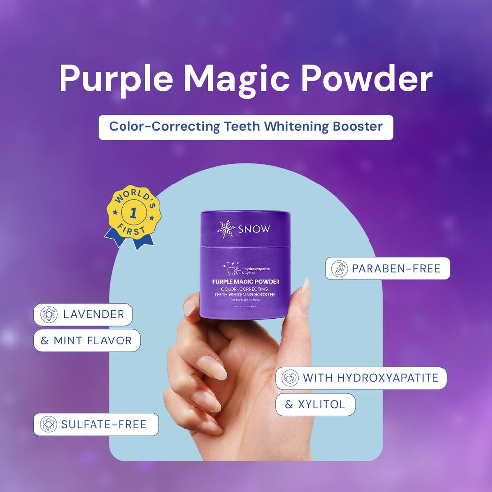 Packaging and branding of SNOW Purple Magic Powder