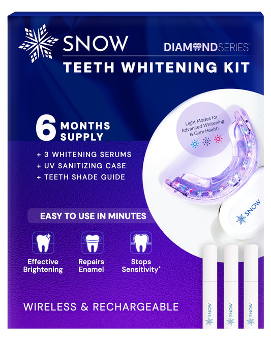 Snow Diamond LED Teeth Whitening Kit with wireless mouthpiece