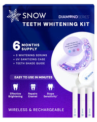 Snow Diamond LED Teeth Whitening Kit with wireless mouthpiece
